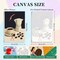 4 Pack Framed Paint By Number Kits for Adults with Wooden Easel – Coffee Theme DIY Acrylic Paint by Numbers on Canvas for Beginners, Ready-to-Display Wall Art Set, 8x12 Inch